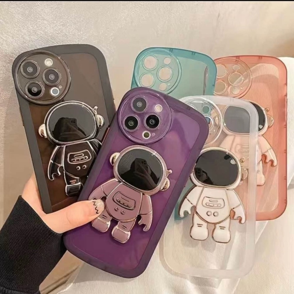 Astronaut Silicone Phone Case with stand
